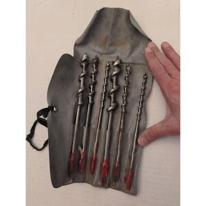 VINTAGE STANLEY HANDYMAN NO. H1306 AUGER BIT SET- 6PC